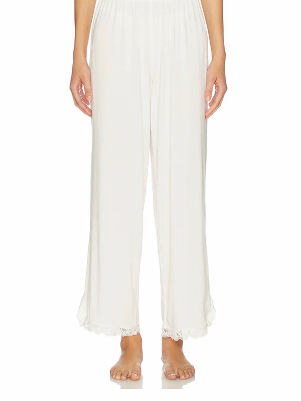 Free People Intimately Lace-Trim Wide-Leg Sleep Pants